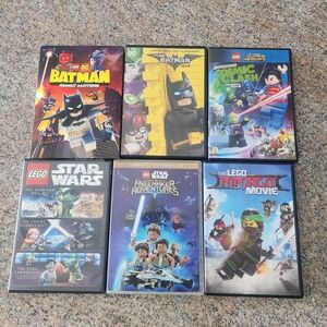 LEGO Batman and Star Wars DVD Set Of Six